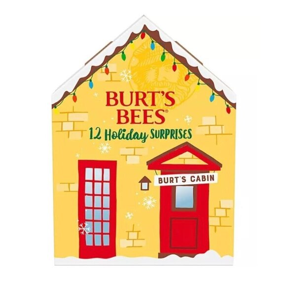 Burt's Bees Lip Balm Advent Calendar 2023 Cozy Cabin 12 Holiday Surprises - Picture 1 of 9